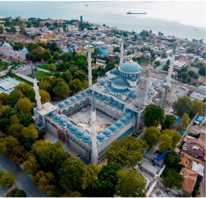 İstanbul İli, Fatih İlçesi Sultanahmet Camii ve Çevre Düzenlemesi 2017-2018-2019-2020 Yılları Restorasyon Uygulaması